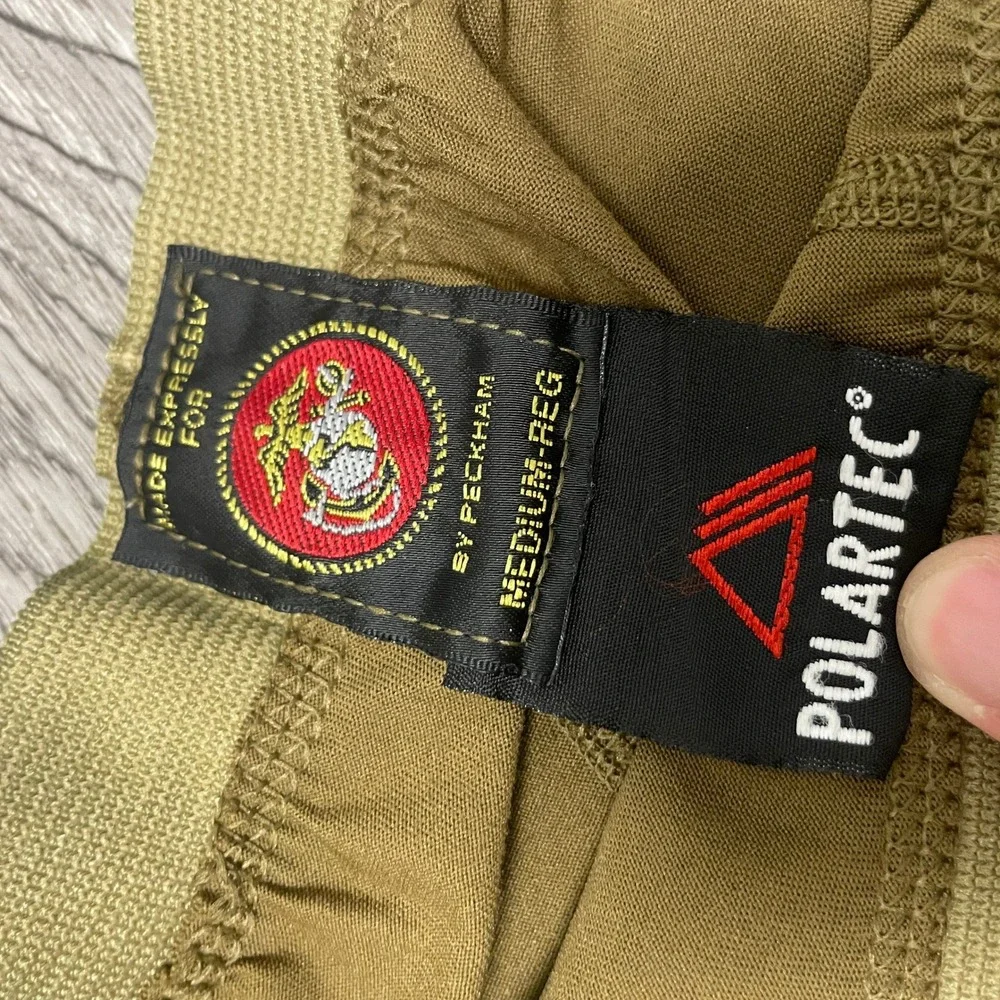 Peckham Polartec Base Layer Men Medium Brown USMC Tactical Compression Patagonia
